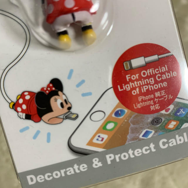 Disney(ディズニー)の新品＊ケーブルバイト ミニー スマホ/家電/カメラのスマートフォン/携帯電話(その他)の商品写真