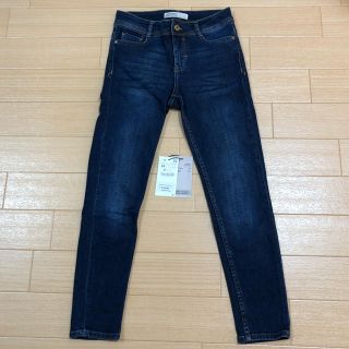 ザラ(ZARA)のZARA  MID RISE SKINNY ダークブルー(スキニーパンツ)