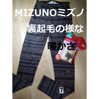 ミズノ(MIZUNO)の(7G)Mサイズ　ミズノ　レギンス裏起毛の様な暖かさ刺繍入りプリントスパッツ(レギンス/スパッツ)