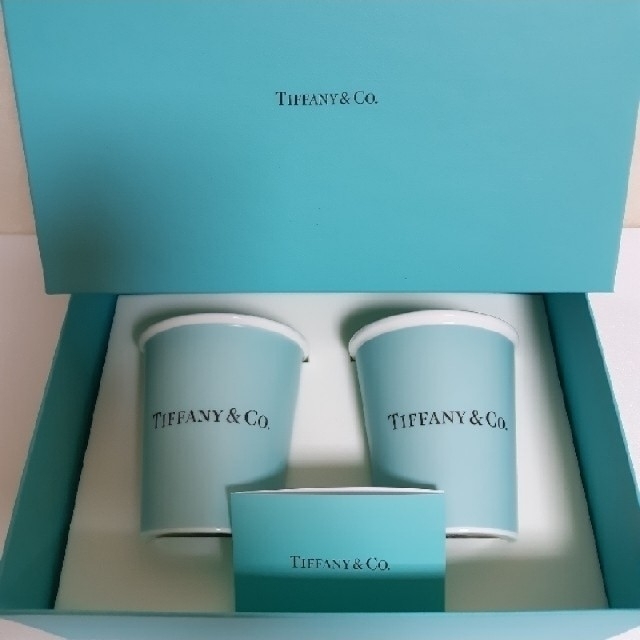 Tiffany & Co. - ティファニー ペーパー カップ ボーンチャイナ (2個セット)の通販 by Maria's shop