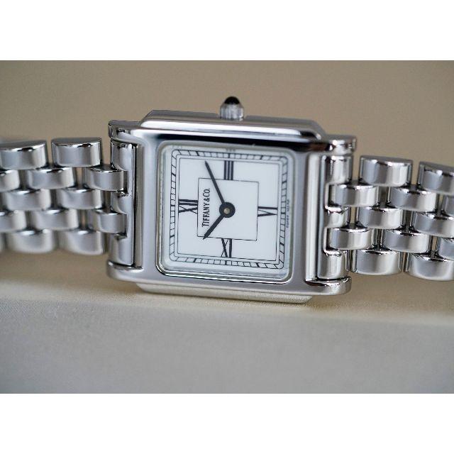Tiffany & Co.(ティファニー)の美品 ティファニー クラシック スクエア シルバー ローマン レディース  レディースのファッション小物(腕時計)の商品写真