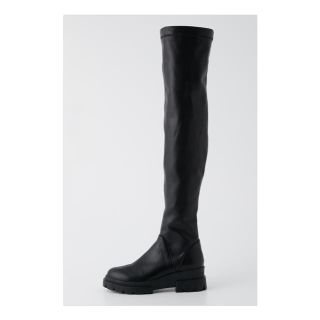 スライ(SLY)のSQUARE TOE KNEE HIGH BOOTS(ブーツ)