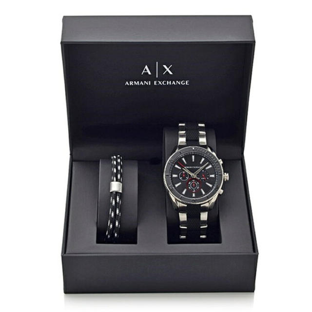 Armani アルマーニエクスチェンジ 腕時計 メンズ ブラック シルバー Ax7106 の通販 By 卍丸筋太郎 S Shop アルマーニ ならラクマ