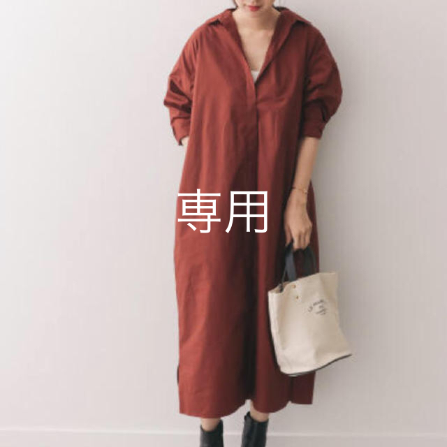 URBAN RESEARCH DOORS(アーバンリサーチドアーズ)のURBAN RESEARCH DOORS バックタックロングシャツワンピース レディースのワンピース(ロングワンピース/マキシワンピース)の商品写真