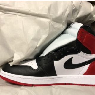 ナイキ(NIKE)のNIKE AIR JORDAN 1 Satin Black Toe 27.5cm(スニーカー)