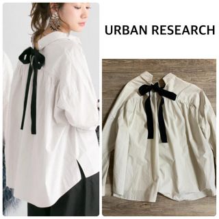 アーバンリサーチ(URBAN RESEARCH)の【URBAN RESEARCH】BACKリボンオーバーゆるっとシャツ(シャツ/ブラウス(長袖/七分))