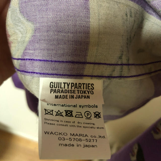 WACKO MARIA 天国東京お化け図 L/S HAWAIIAN SHIRTS