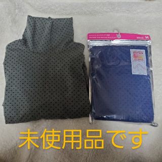 ユニクロ(UNIQLO)の【未着用品】ユニクロヒートテック　タートルネック　レディース　M(アンダーシャツ/防寒インナー)