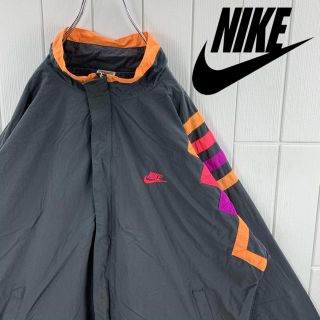 ナイキ(NIKE)の☆Nanami様専用☆NIKE ナイロンジャケット 蛍光色 ビッグサイズ 胸ロゴ(ナイロンジャケット)