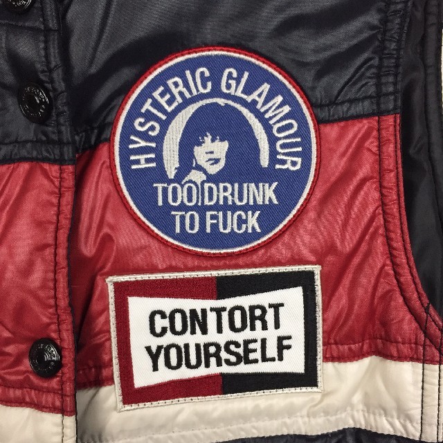 HYSTERIC GLAMOUR(ヒステリックグラマー)の美品 ヒステリックグラマー 中綿ベスト ダウンベスト レディース フリーサイズ レディースのジャケット/アウター(ダウンベスト)の商品写真