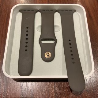 アップルウォッチ(Apple Watch)の(純正品) Apple Watch バンド 42mm ココアブラウン(ラバーベルト)