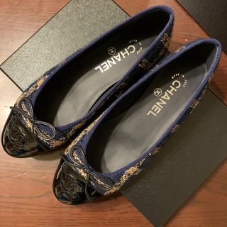 シャネル ネイビー バレエシューズ(レディース)の通販 30点 | CHANELの シャネル ネイビー バレエシューズ(レディース)の通販 30点 | CHANELの