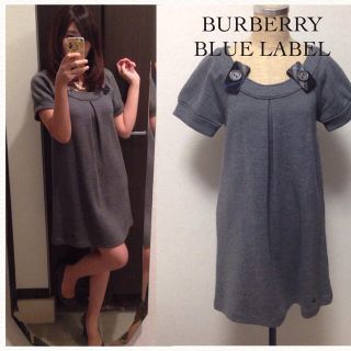 バーバリー(BURBERRY)のブルレ♡美品♡ウールワンピース｡・:＋°(ひざ丈ワンピース)