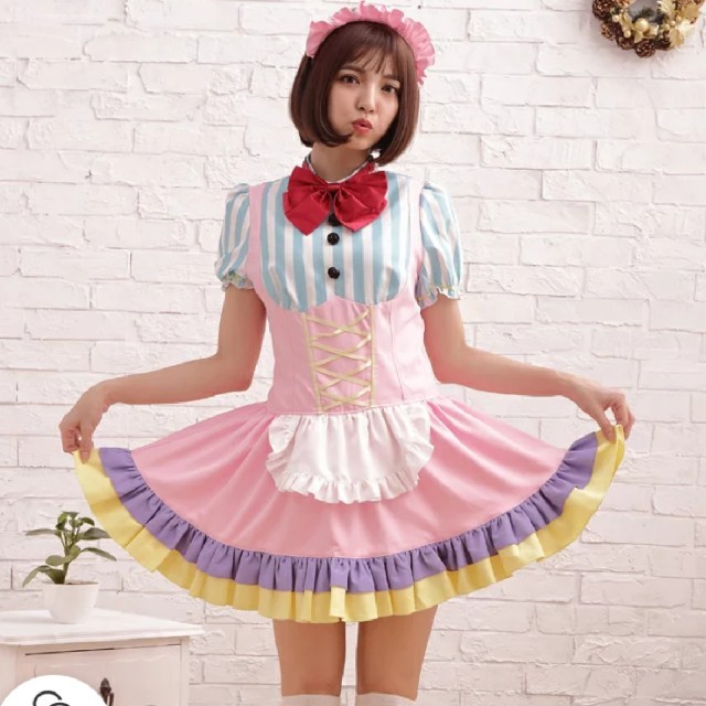 アイドル風 メイド服 エンタメ/ホビーのコスプレ(衣装一式)の商品写真