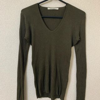 マウジー(moussy)のmoussy マウジー　silk100 カットソー　長袖　トップス(カットソー(長袖/七分))