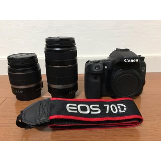 キヤノン(Canon)のCanon EOS 70D ダブルズームレンズ美品　キヤノン(デジタル一眼)