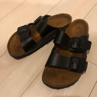 ビルケンシュトック(BIRKENSTOCK)のBIRKENSTOCK  ARIZONA/アリゾナ スムースレザー ブラック(サンダル)