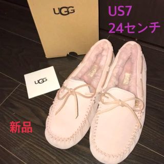 UGG モカシン ダコタ ピンククリスタル US7   スリッポン/モカシン