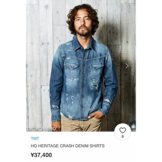 ティーエムティー(TMT)のTMT HQ HERITAGE CRASH DENIM SHIRTS Lサイズ(シャツ)