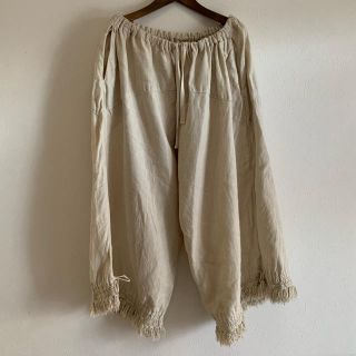 ネストローブ(nest Robe)のリネンフリンジレースドロワーズパンツ(その他)