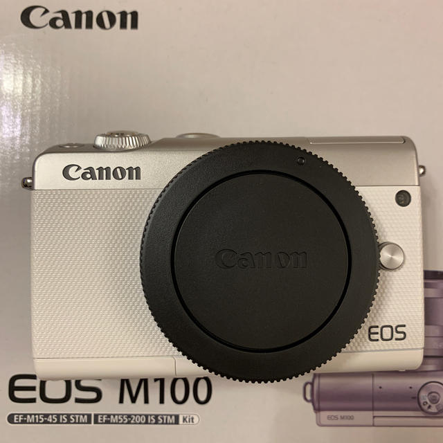 Canon EOS M100 ホワイトスマホ/家電/カメラ