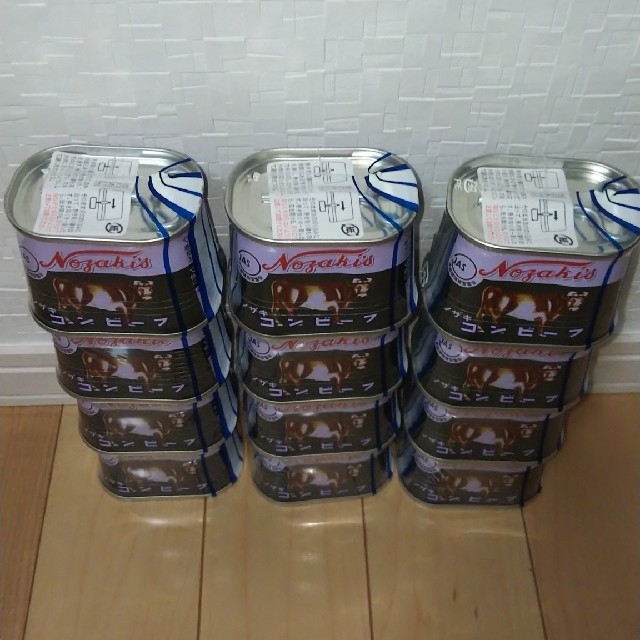 ノザキ コンビーフ 12個セット 保存食 缶詰 食品/飲料/酒の加工食品(缶詰/瓶詰)の商品写真