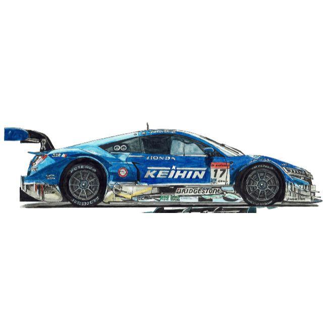 NC-351 KEIHIN NSX GT限定版画 直筆サイン額装●作家平右ヱ門 2