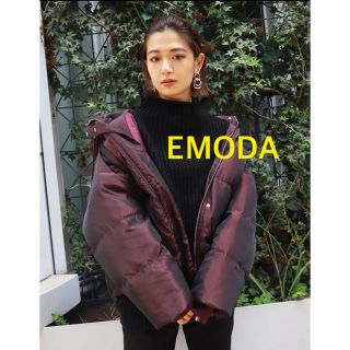 エモダ(EMODA)のEMODA フードダウンブルゾン(ダウンジャケット)