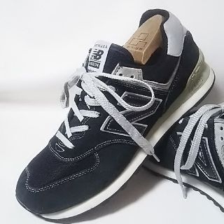 ニューバランス(New Balance)の
希少アメリカ製ビンテージ！ニューバランス574高級スニーカー黒灰


(スニーカー)