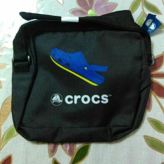 クロックス(crocs)のみしゅらん様　サントリーコーヒーボス×クロックス　オリジナルショルダーポーチ　黒(ノベルティグッズ)