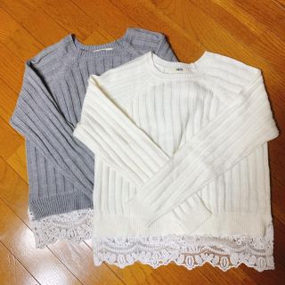 オゾック(OZOC)の専用　オゾック　裾レースニット　セット(ニット/セーター)