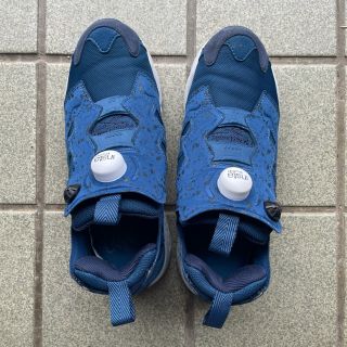 リーボック(Reebok)のReebok  ポンプフューリー  ブルー ネイビー(スニーカー)