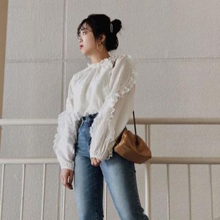 マウジー(moussy)のmoussy レースブラウス(シャツ/ブラウス(長袖/七分))