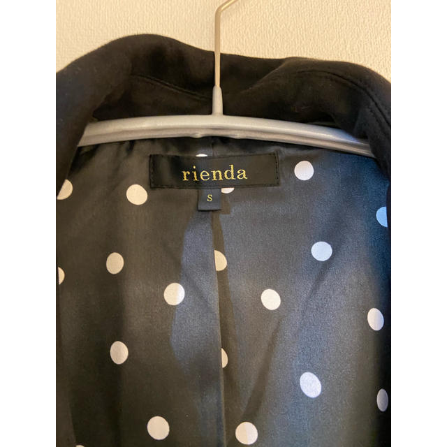 rienda(リエンダ)のrienda ライダースジャケット　Sサイズ レディースのジャケット/アウター(ライダースジャケット)の商品写真