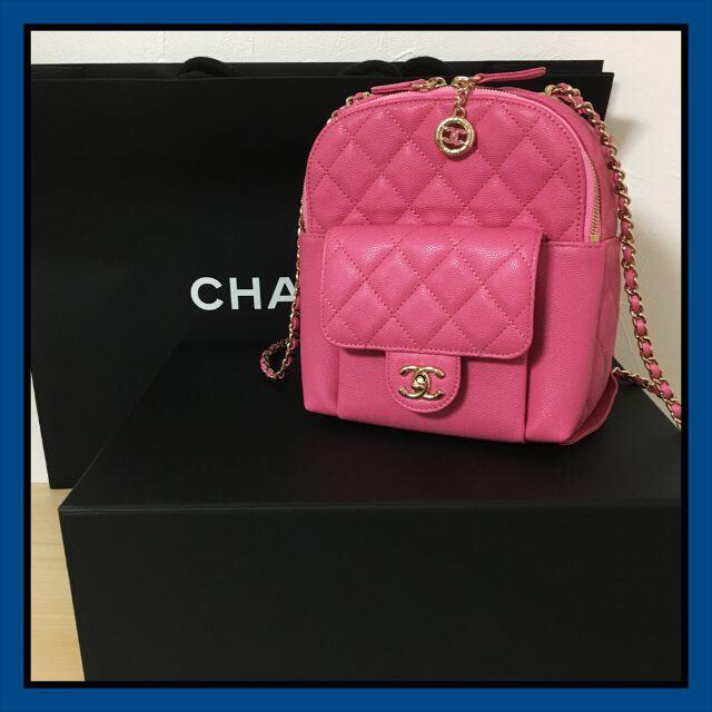 春夏新作モデル CHANEL - 【正規品☆新品】『CHANEL(シャネル)』バックパック・リュック/濃いピンク系 リュック/バックパック