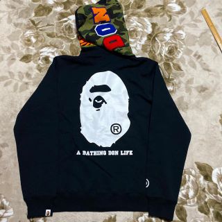 アベイシングエイプ(A BATHING APE)のAPE BAPE BIG SEAN シャークパーカー　パーカー　camo XL(パーカー)