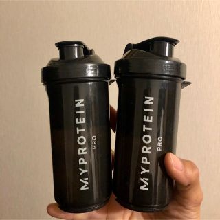 マイプロテイン(MYPROTEIN)のミニシェイカー 黒 2個組 シェーカー マイプロテイン プロテイン用 BCAA用(トレーニング用品)