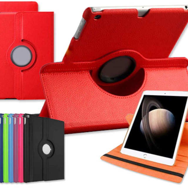 iPad(アイパッド)のiPad2/iPad3/iPad4 ケース　360度回転　スカイブルー スマホ/家電/カメラのスマホアクセサリー(iPadケース)の商品写真