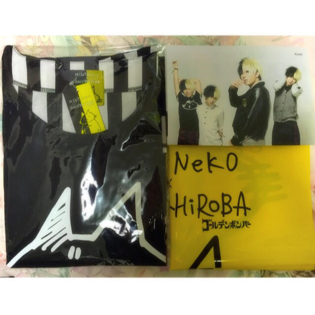 【新品】 h.naoto - 2FACEカットソー(黒) ミントネコ カットソー(半袖/袖なし)