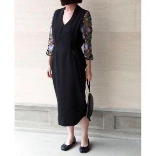 mame - 新品未使用 mame kurogouchi レーススリーブワンピースの
