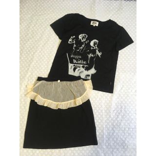 ケイティー(Katie)のKatie ケイティ SKIPPIES Tシャツ MAD honey スカート(ひざ丈スカート)