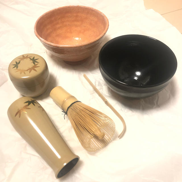 【新品未使用】野点用茶器セット tea set bag cha茶