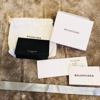 バレンシアガ(Balenciaga)の新品未使用 伊勢丹購入 バレンシアガ 名刺ケース BALENCIAGA 黒 財布(名刺入れ/定期入れ)