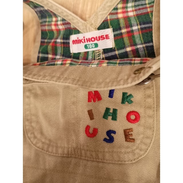 mikihouse(ミキハウス)のMIKIHOUSE　サロペット　100 キッズ/ベビー/マタニティのキッズ服男の子用(90cm~)(パンツ/スパッツ)の商品写真