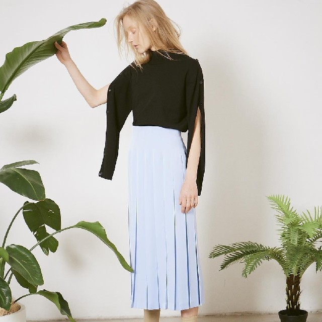 LE CIEL BLEU - LE CIEL BLEU 🖤Box Pleated Skirt🖤新品未使用の通販 ...