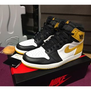 ナイキ(NIKE)のNIKE AIR JORDAN 1 RETRO HIGH OG yellow(スニーカー)