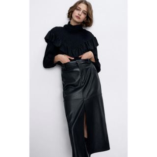 ZARA レザー風スカート　XS