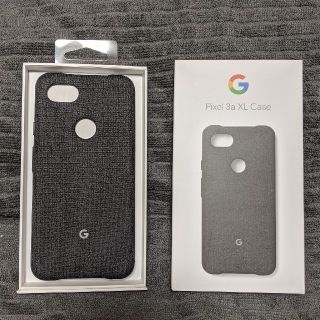 Google Pixel 3a XL 純正 ファブリック ケース ブラック(Androidケース)