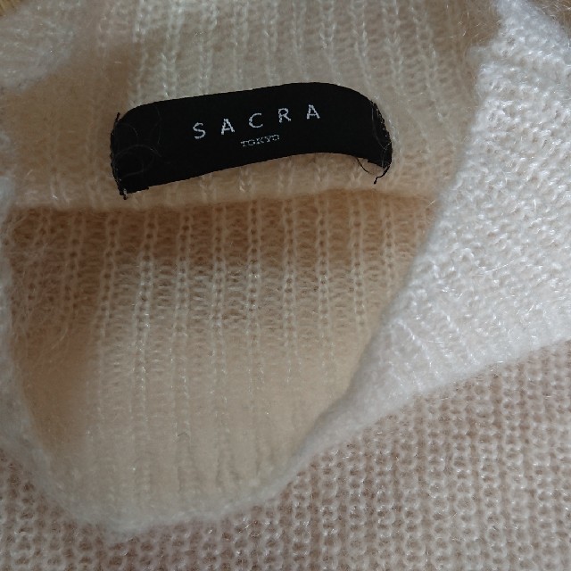 SACRA(サクラ)のサクラSACRA ハイネックセーターオフホワイト レディースのトップス(ニット/セーター)の商品写真