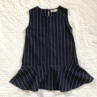 ザラキッズ(ZARA KIDS)のZARA Girls ストライプ チュニック 122cm(Tシャツ/カットソー)